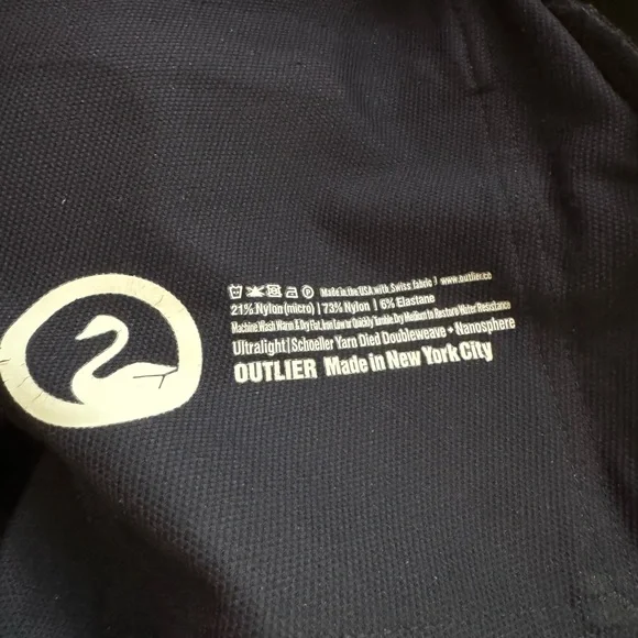 Outlier NYC OG climbers size 30 non hemmed black